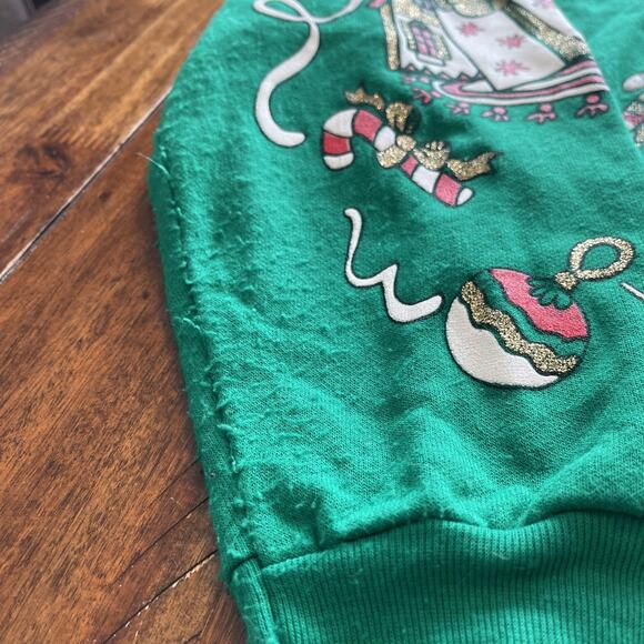 Vintage Nutcracker Christmas Sweater Mens Large Cat Tree Santa Pullover 90s - Picture 6 of 14